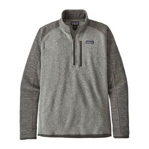 Patagonia Men's Better Sweater 1/4-Zip fleece pullover in gray size XL